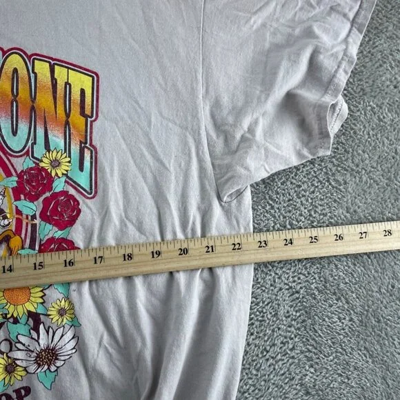 Betty Boop Yellowstone Ranch Graphic Tee X-Large White Cotton 5931 - Picture 6 of 8